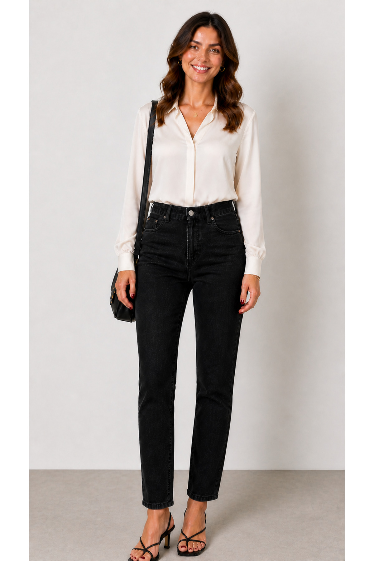 Kadın Yüksel Bel Boyfriend Denim Pantolon